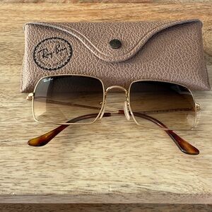 Ray-Ban Gold Frame rectangle 1969
